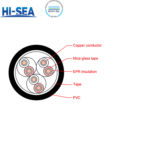 CHEV/NA EPR Insulation Fire Resistant Marine Communication Cable